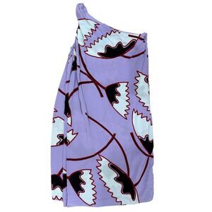 DVF Liluye Short Dress in African Violet Print 2